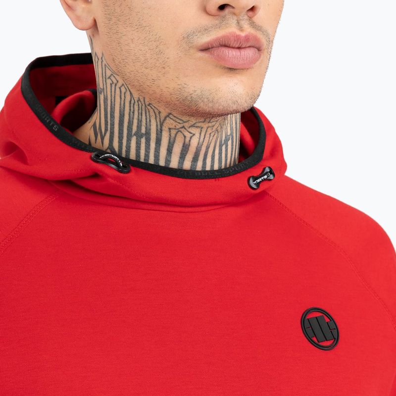 Pánska mikina Pitbull West Coast Skylark Hooded Sweatshirt red 4