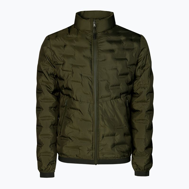 Pánska páperová bunda Pitbull West Coast Overton dark olive