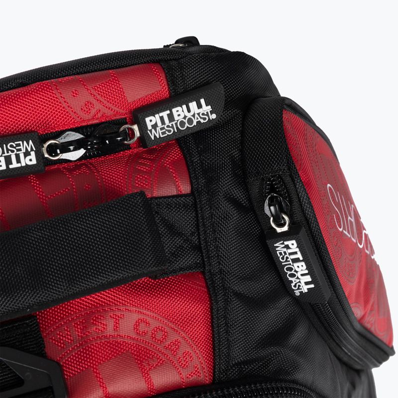Pánsky batoh Pitbull West Coast Medium Convertible Logo red 4