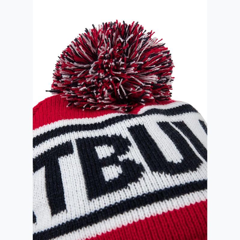 Pánska zimná čiapka Pitbull Beanie Fleming II red/dark navy 3