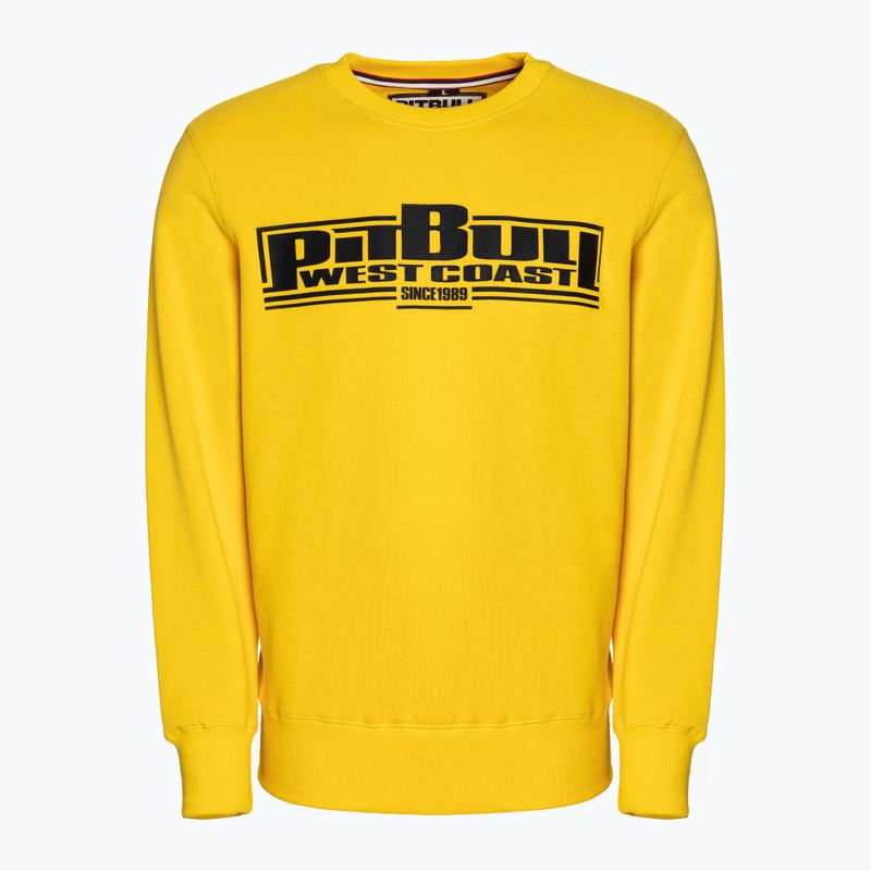 Pánska mikina Pitbull West Coast Crewneck Classic Boxing 21 yellow