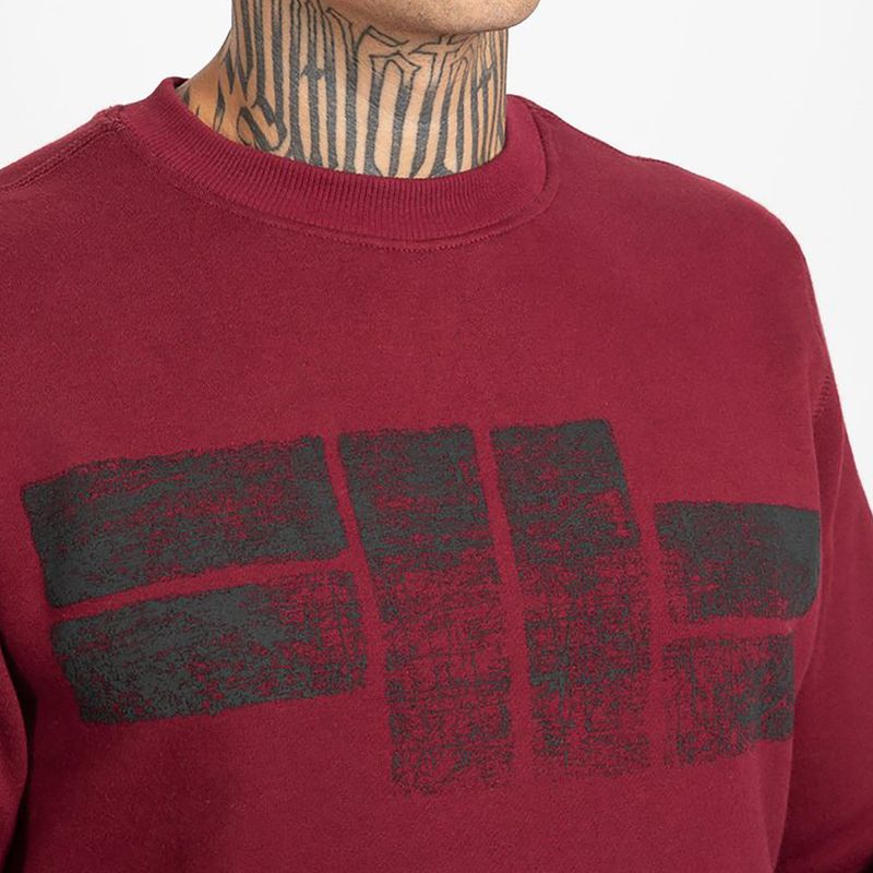 Pánska mikina Pitbull West Coast Crewneck Classic Logo burgundy 4