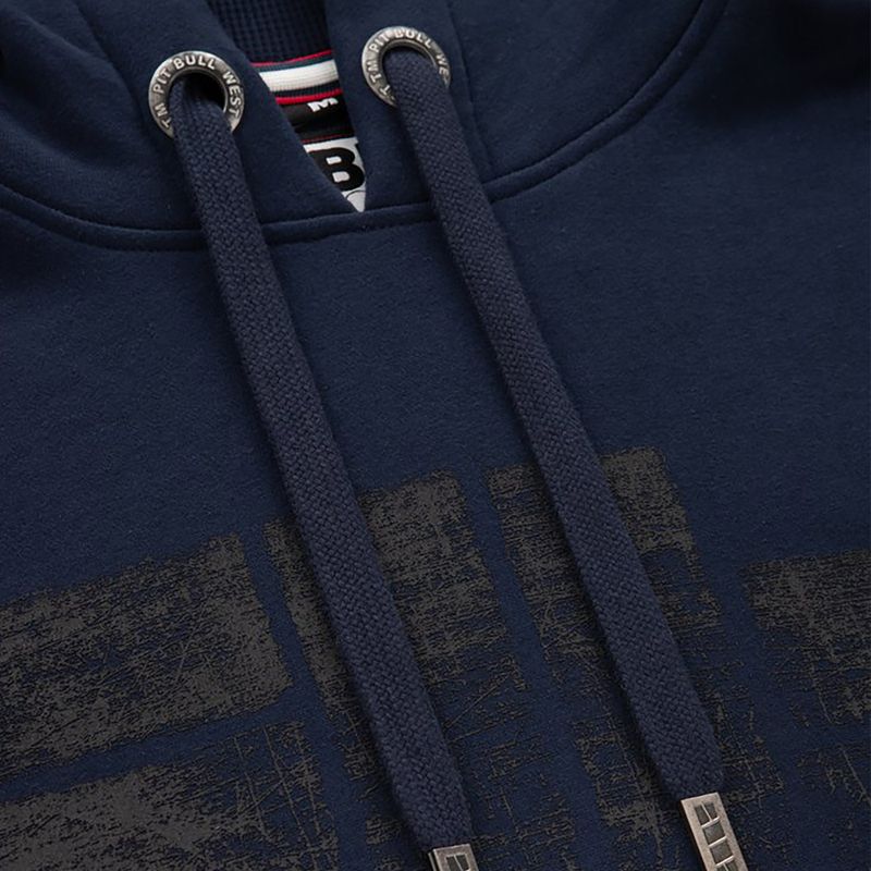 Pánska mikina Pitbull West Coast Hooded Classic Logo dark navy 3