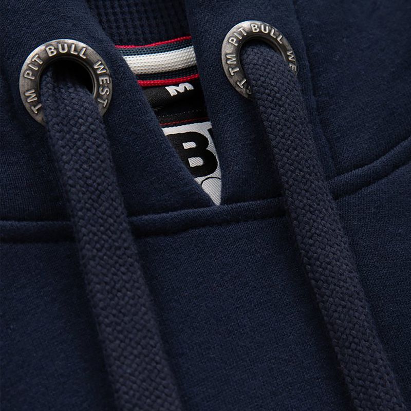 Pánska mikina Pitbull West Coast Hooded Classic Logo dark navy 4