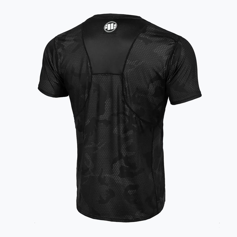 Pánske tričko Pitbull West Coast Performance Mesh Net Camo All Black Camo black camo 2
