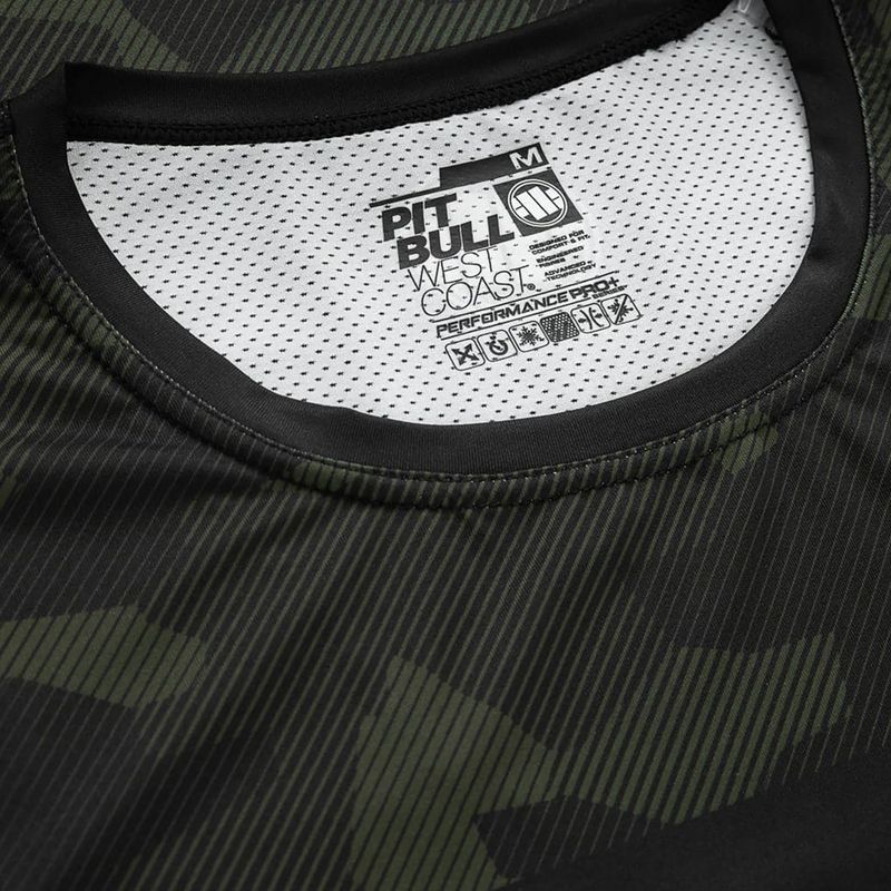 Pánske tričko Pitbull West Coast Performance Dillard Casino black/olive 4