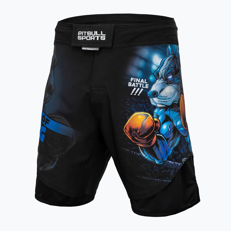 Pánske grapplingové šortky Pitbull West Coast Grappling Master Of Boxing black 9