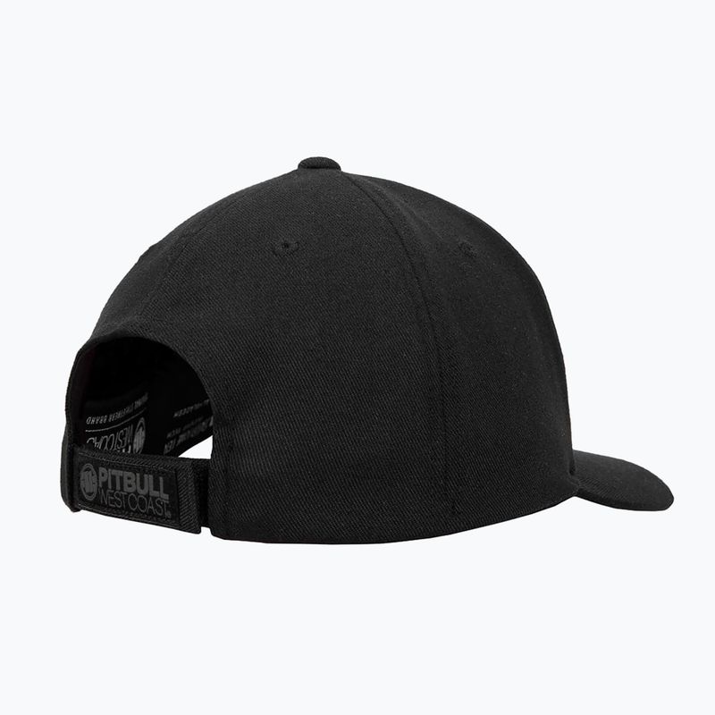Pitbull West Coast pánske Snapback Hook & Loop ,,3D Metal Logo" black 2
