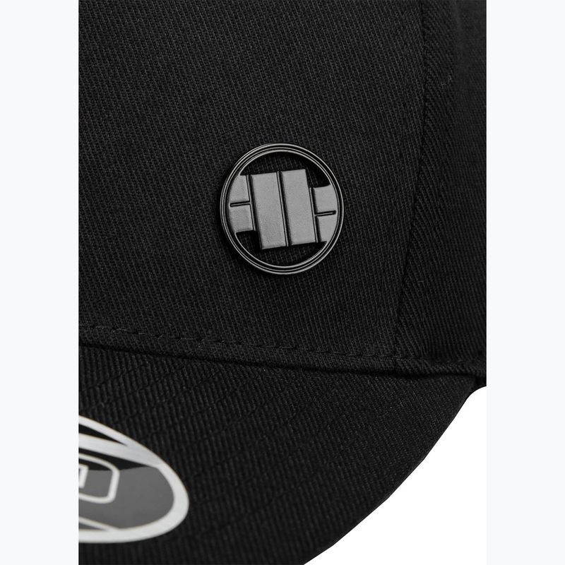 Pitbull West Coast pánske Snapback Hook & Loop ,,3D Metal Logo" black 3