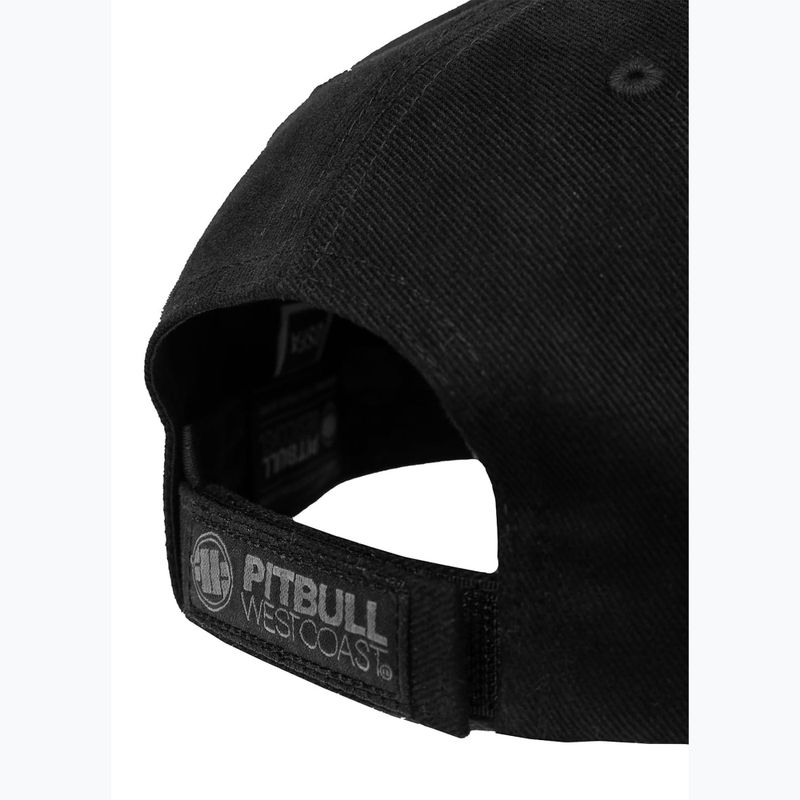 Pitbull West Coast pánske Snapback Hook & Loop ,,3D Metal Logo" black 5