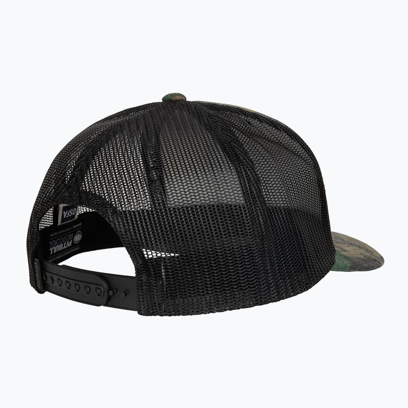 Pánska čiapka Pitbull West Coast Mesh Snapback ,,Blood Dog" Camo Trucker wood/black 2