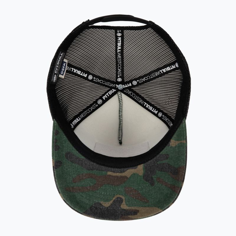 Pánska čiapka Pitbull West Coast Mesh Snapback ,,Blood Dog" Camo Trucker wood/black 7