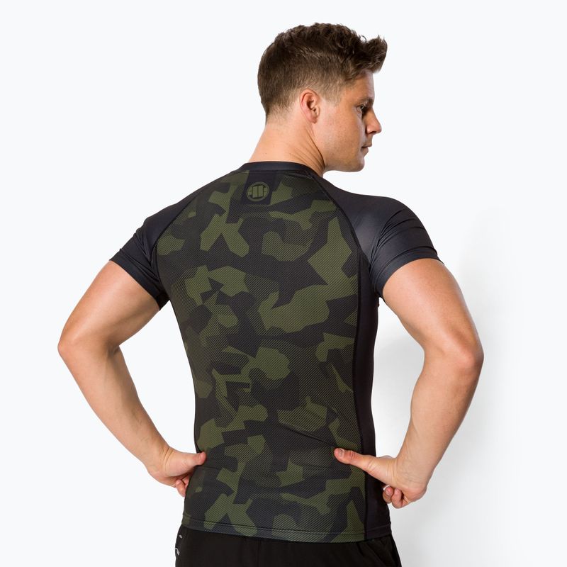 Pánsky chránič Rashguard Pitbull West Coast T-S Rash Dillard olive camo 3