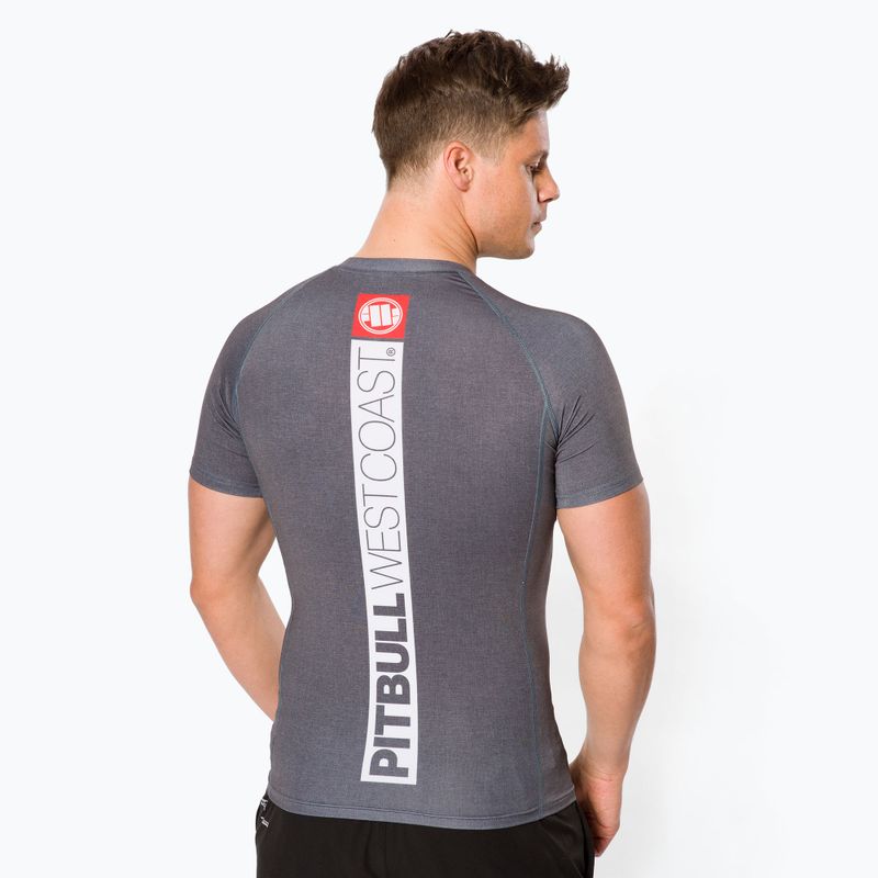 Pánsky chránič Rashguard Pitbull West Coast T-S Rash Hilltop grey/melange 3