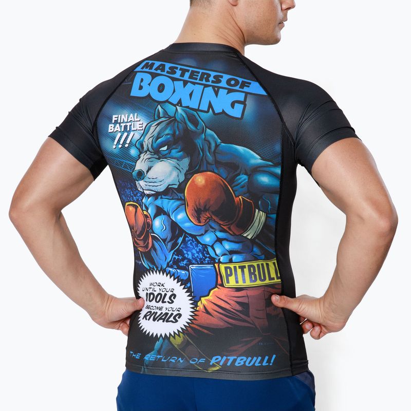 Pánsky chránič Rashguard Pitbull West Coast T-S Rash Master Of Boxing black 3
