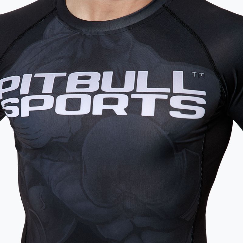 Pánsky chránič Rashguard Pitbull West Coast T-S Rash Master Of Boxing black 4