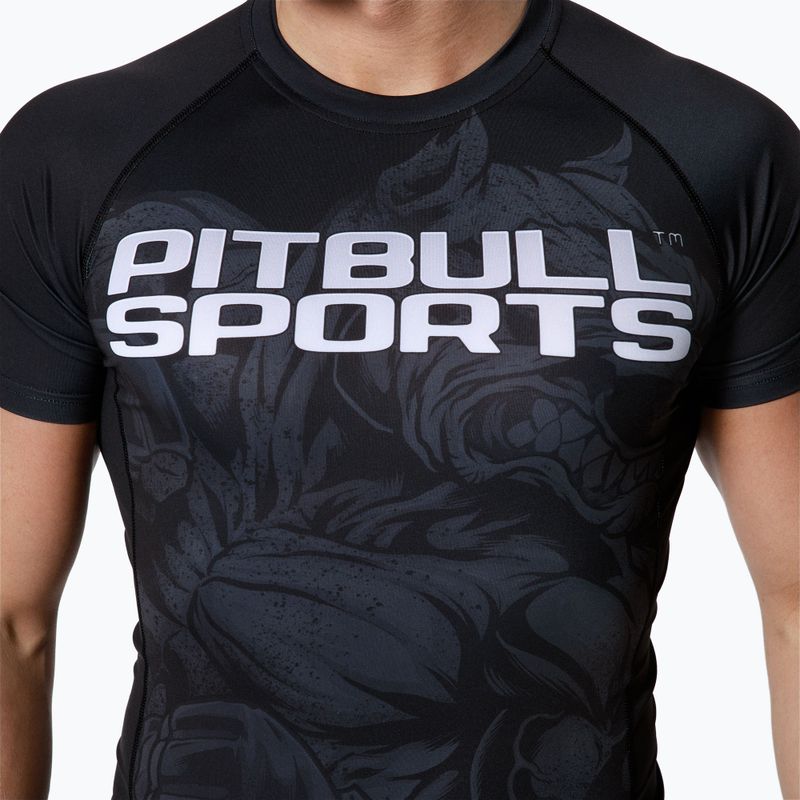 Pánsky chránič Rashguard Pitbull West Coast T-S Rash Master Of Mma black 4