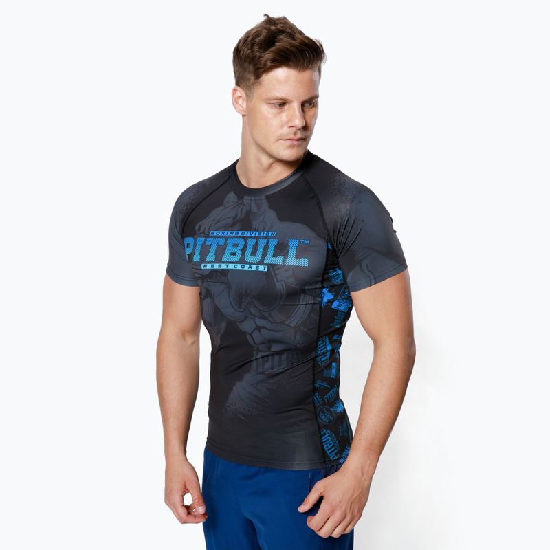 Pánsky chránič Rashguard Pitbull West Coast Rash T-S Masters Of Boxing black