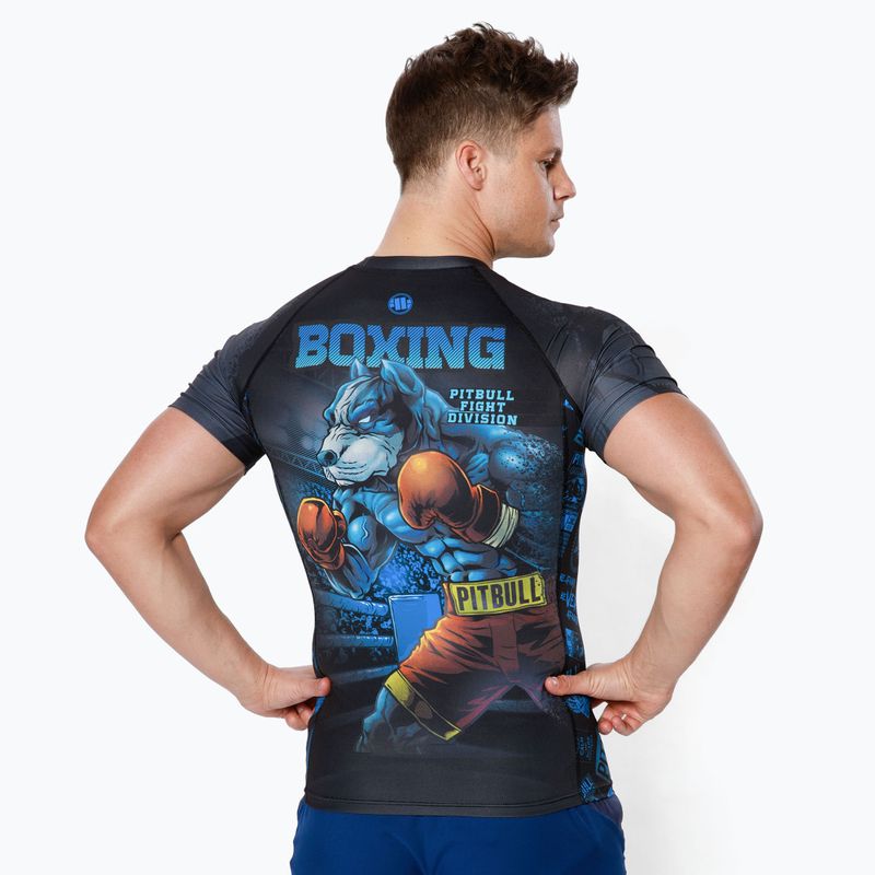 Pánsky chránič Rashguard Pitbull West Coast Rash T-S Masters Of Boxing black 3