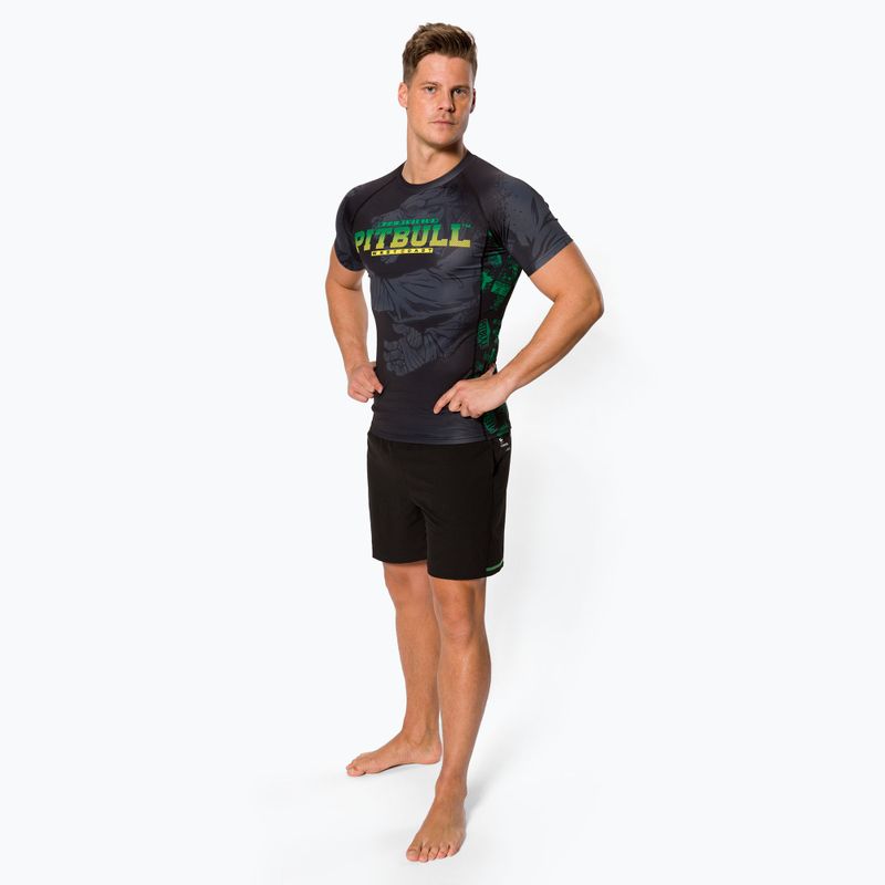 Pánsky chránič Rashguard Pitbull West Coast Rash T-S Masters Of BJJ black 2