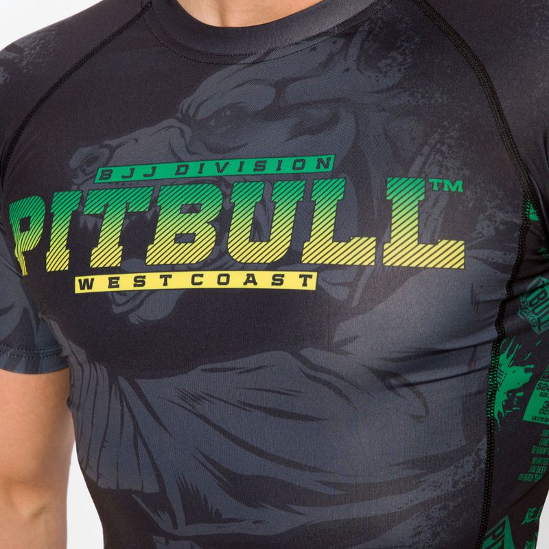 Pánsky chránič Rashguard Pitbull West Coast Rash T-S Masters Of BJJ black 4