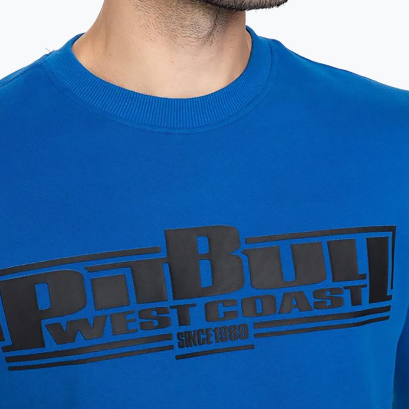 Pánska mikina Pitbull West Coast Crewneck Classic Boxing royal blue 3