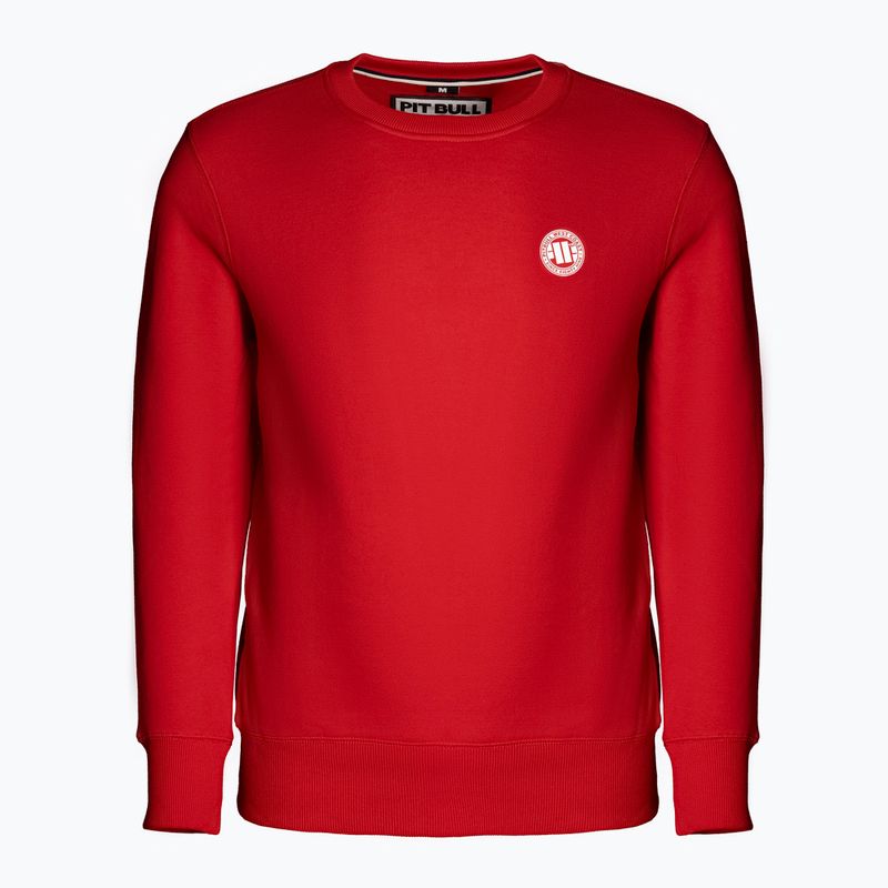 Pánska mikina Pitbull West Coast Crewneck Small Logo red