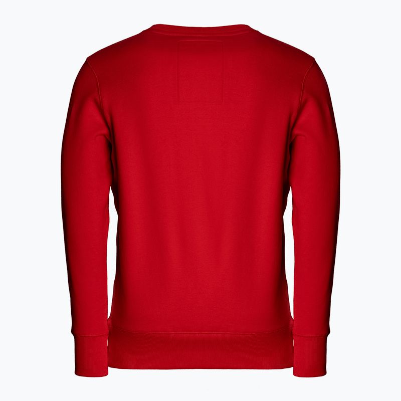 Pánska mikina Pitbull West Coast Crewneck Small Logo red 2