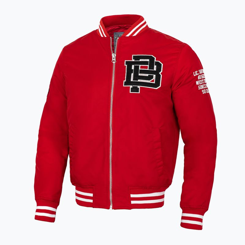 Pánska bunda Pitbull West Coast Silverwing Padded Varsity red 2
