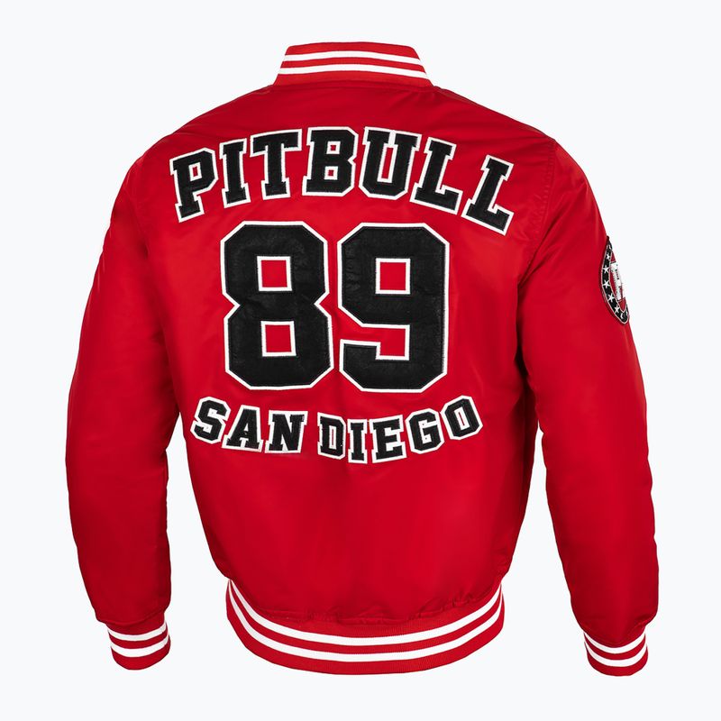 Pánska bunda Pitbull West Coast Silverwing Padded Varsity red 3