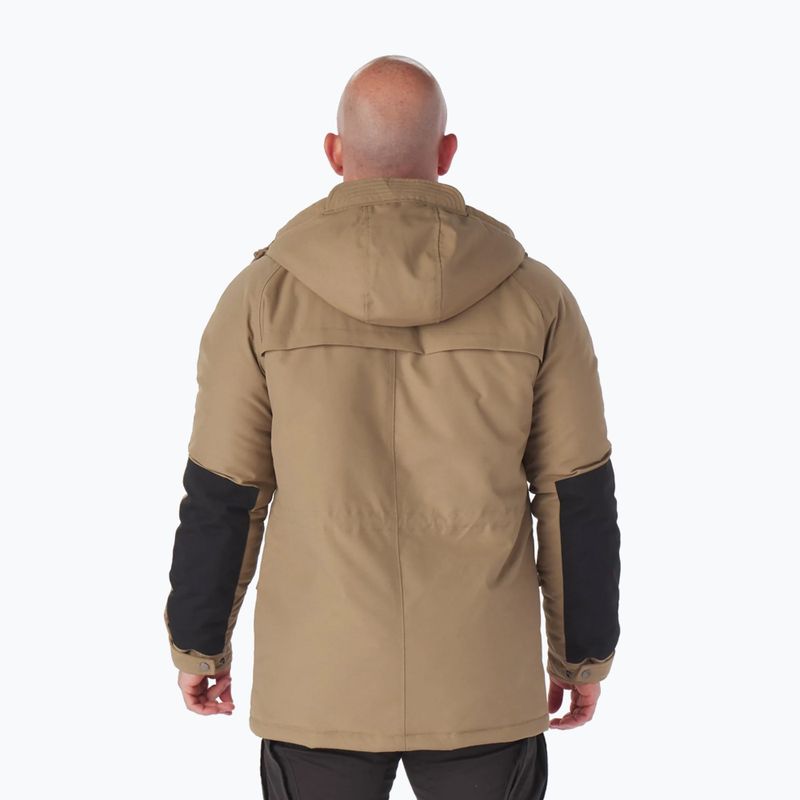 Pánska zimná bunda Pitbull West Coast Gunner Hooded Parka dark sand 3