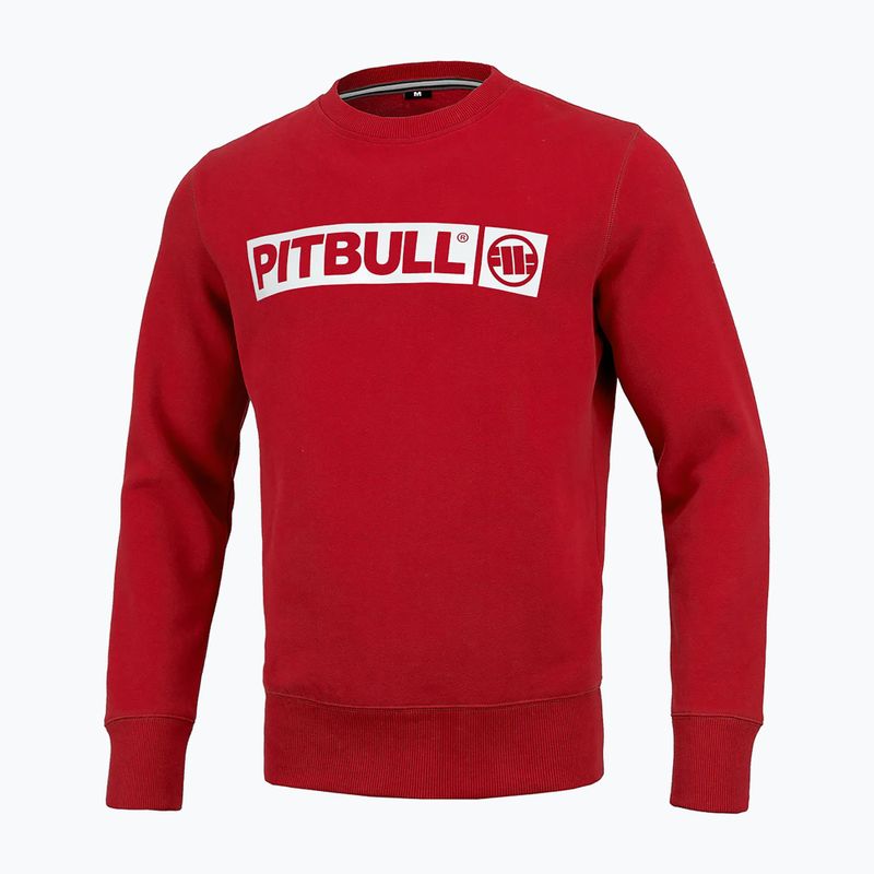 Pánska mikina Pitbull West Coast Crewneck Hilltop Terry Group red