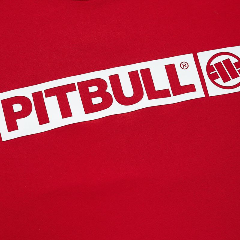 Pánska mikina Pitbull West Coast Crewneck Hilltop Terry Group red 4