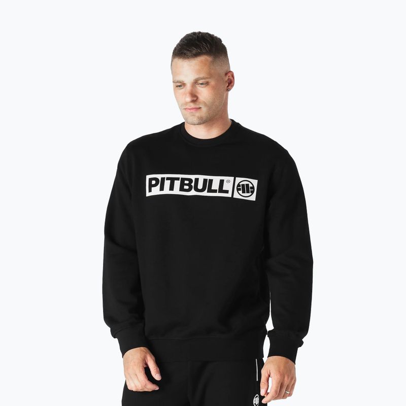 Pánska mikina Pitbull West Coast Crewneck Hilltop Terry Group black