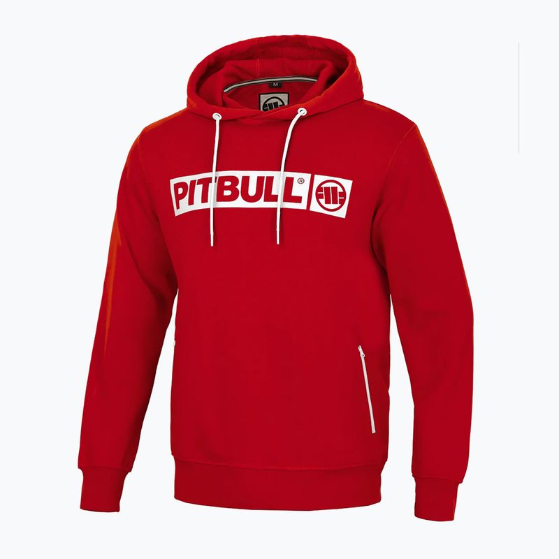 Pánska mikina Pitbull West Coast Hooded Hilltop Terry Group red 3