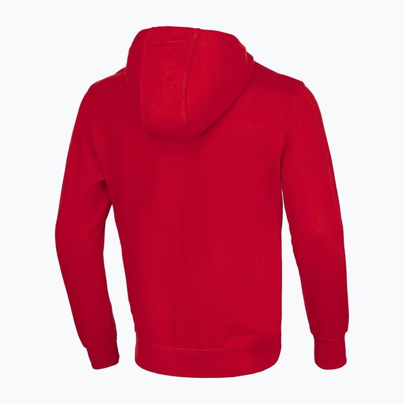 Pánska mikina Pitbull West Coast Hooded Hilltop Terry Group red 4