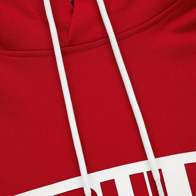 Pánska mikina Pitbull West Coast Hooded Hilltop Terry Group red 5