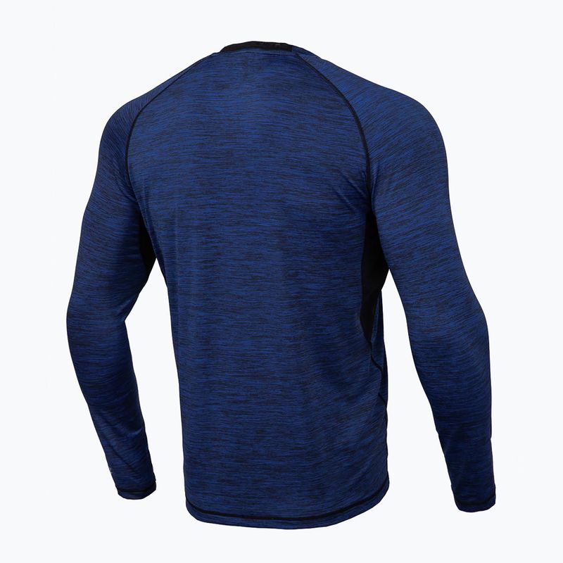 Pánsky chránič Rashguard s dlhým rukávom Pitbull West Coast Performance Small Logo dark navy 7