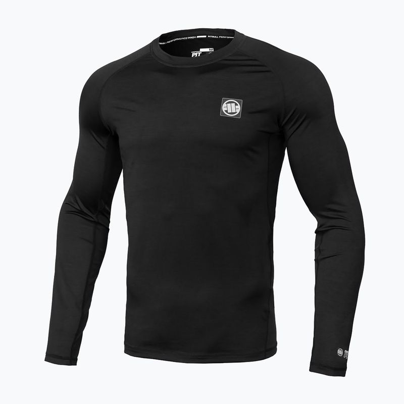 Pánsky chránič Rashguard s dlhým rukávom Pitbull West Coast Performance Small Logo black 6