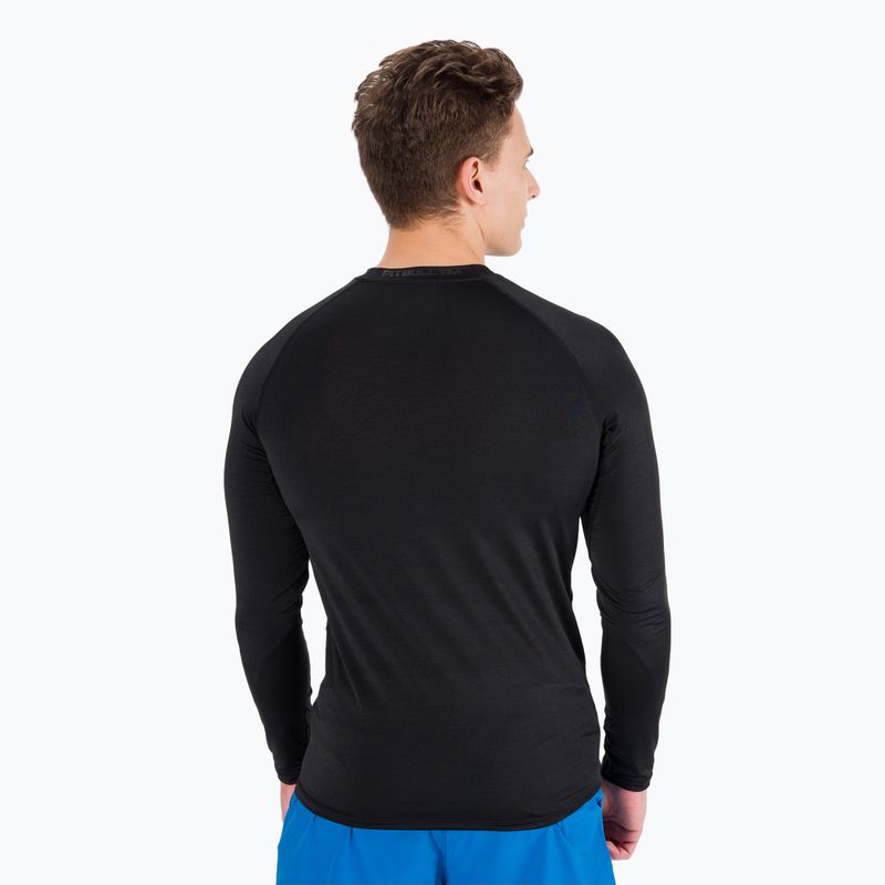 Pánsky chránič Rashguard s dlhým rukávom Pitbull West Coast Performance Small Logo black 3