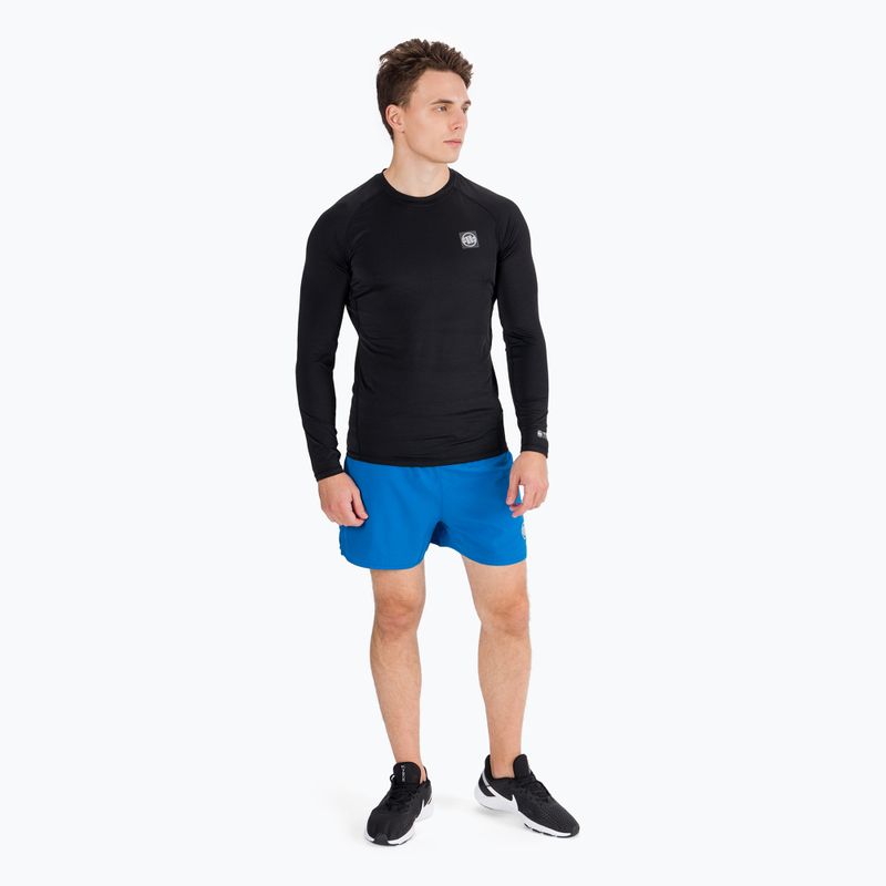 Pánsky chránič Rashguard s dlhým rukávom Pitbull West Coast Performance Small Logo black 5