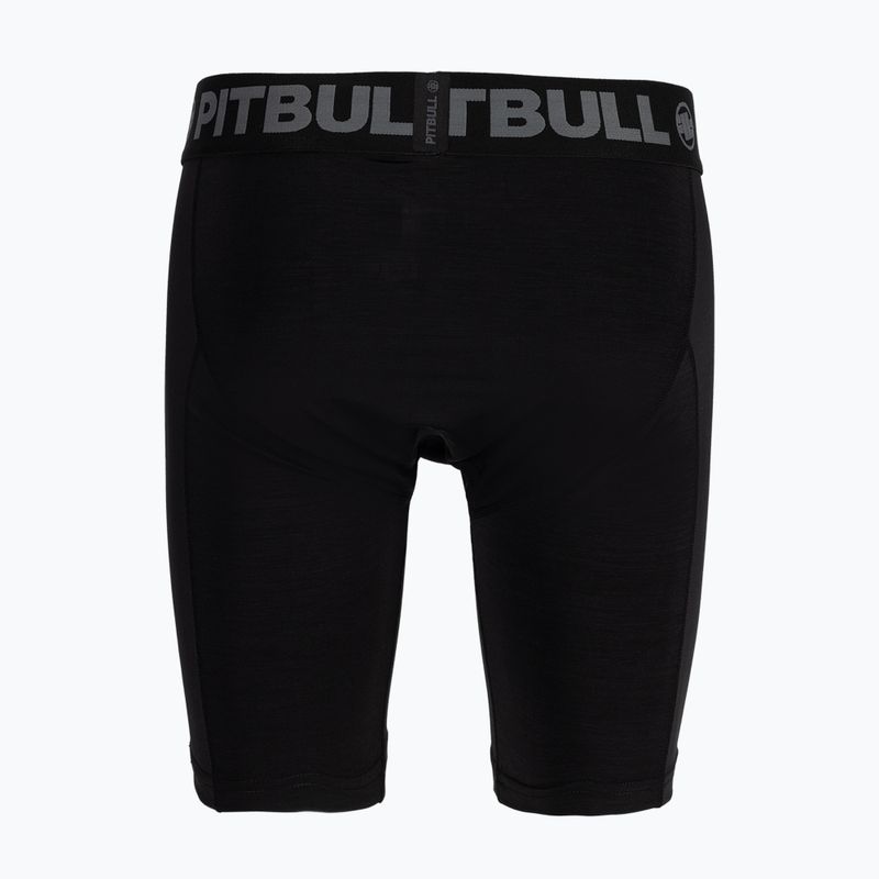 Pánske kompresné šortky Pitbull West Coast Performance Compression black 2