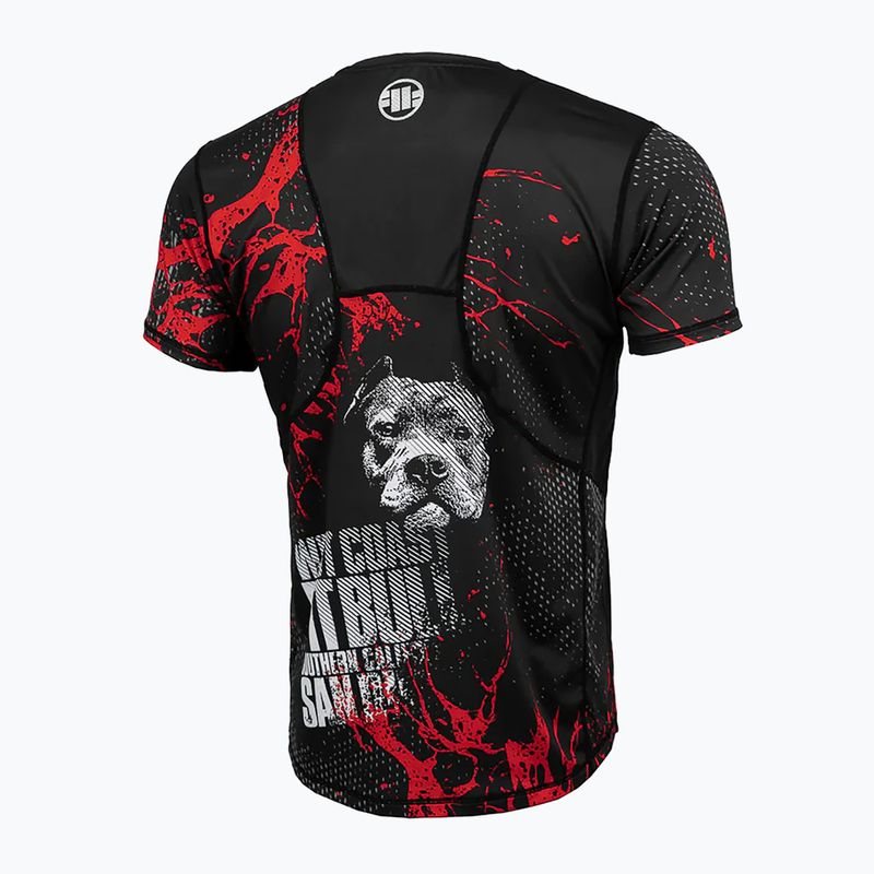 Pánske tréningové tričko Pitbull Mesh Performance Pro Plus Blood Dog II black 9