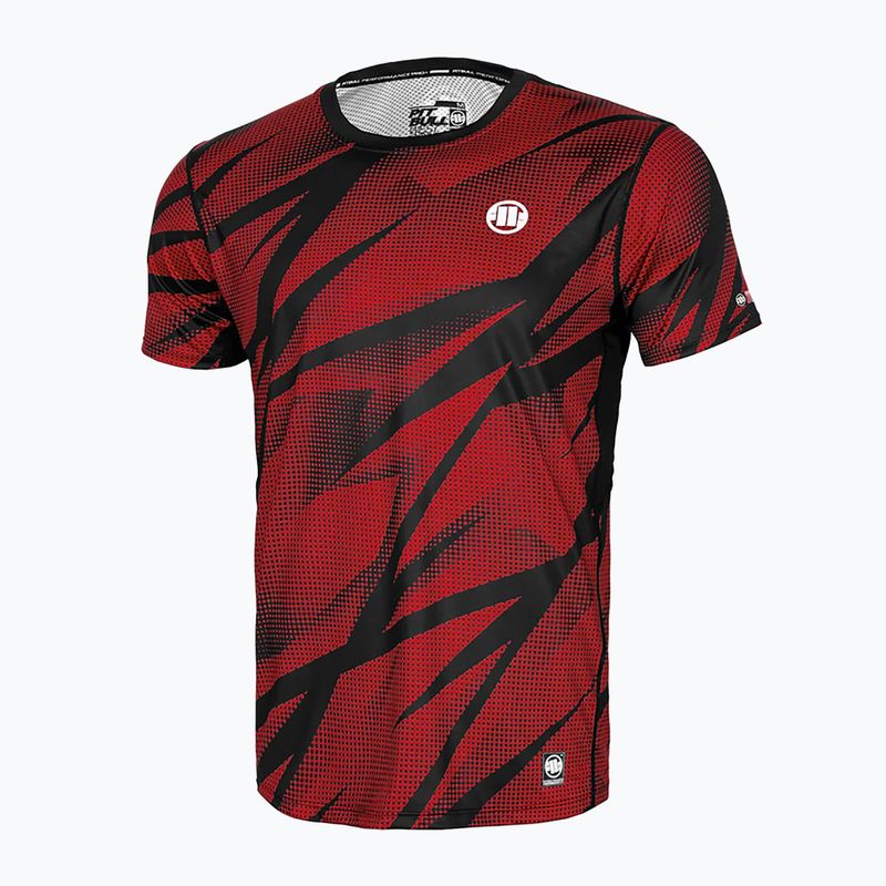 Pánske tréningové tričko Pitbull Mesh Performance Pro Plus Dot Camo II red 4