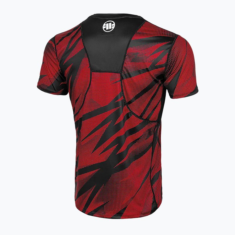 Pánske tréningové tričko Pitbull Mesh Performance Pro Plus Dot Camo II red 5