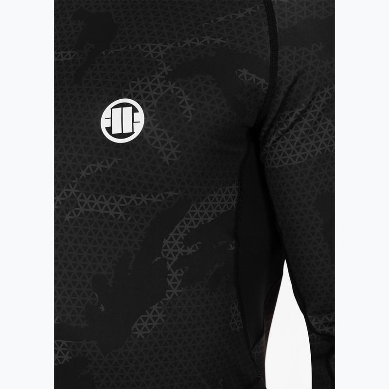 Pánsky chránič Rashguard s dlhým rukávom Pitbull West Coast Net Camo 2 Rash black camo 5