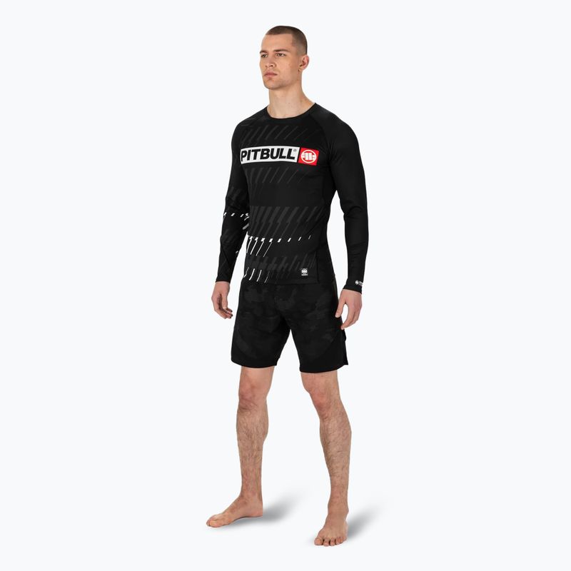 Pánsky Rashguard longsleeve Pitbull Rashguard Street Dog black 2