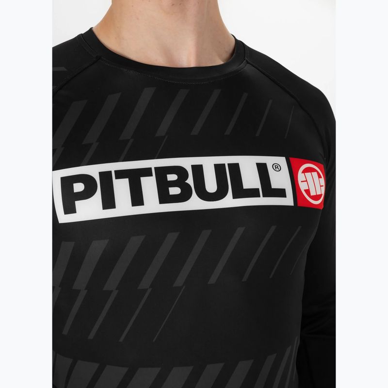 Pánsky Rashguard longsleeve Pitbull Rashguard Street Dog black 4