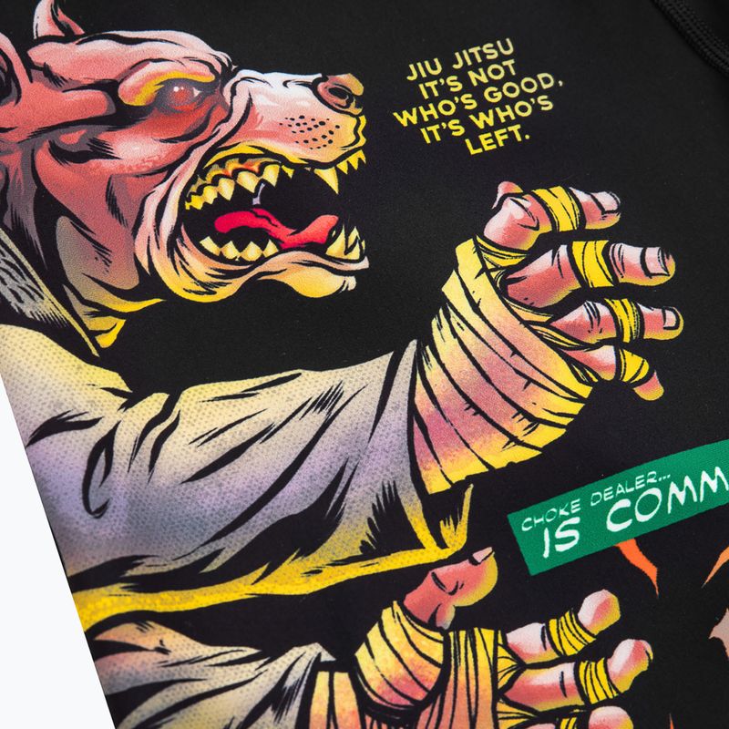 Pánske kompresné šortky Pitbull West Coast Masters of BJJ Hilltop black 4