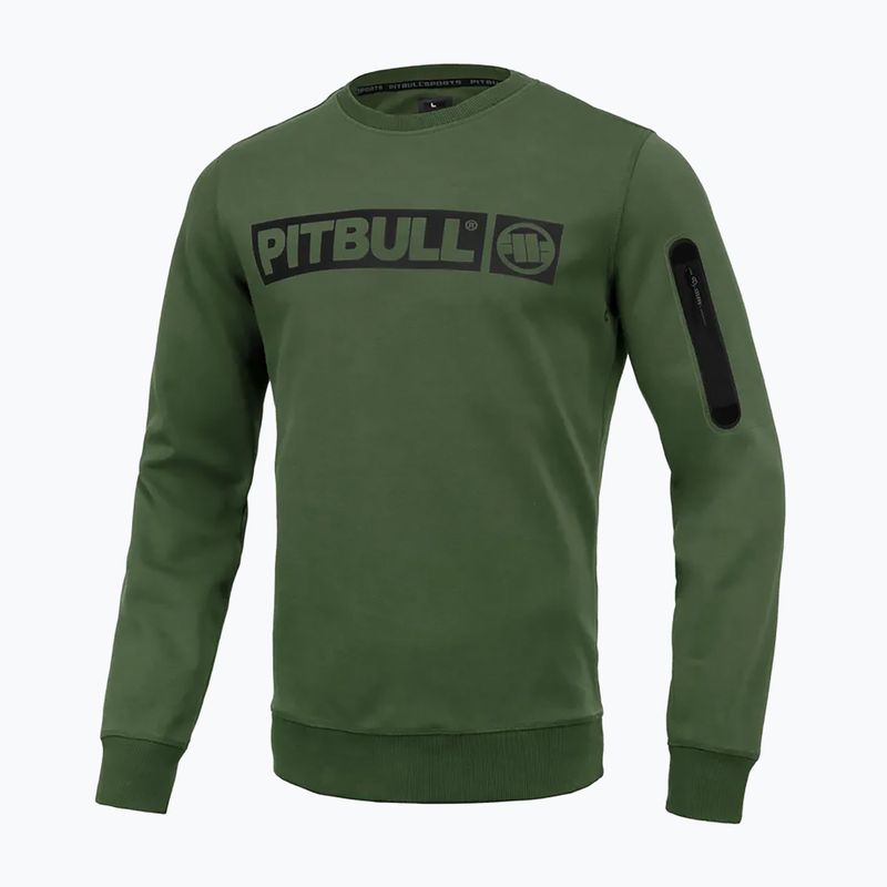 Pánska mikina Pitbull West Coast Beyer Crewneck olivová 5